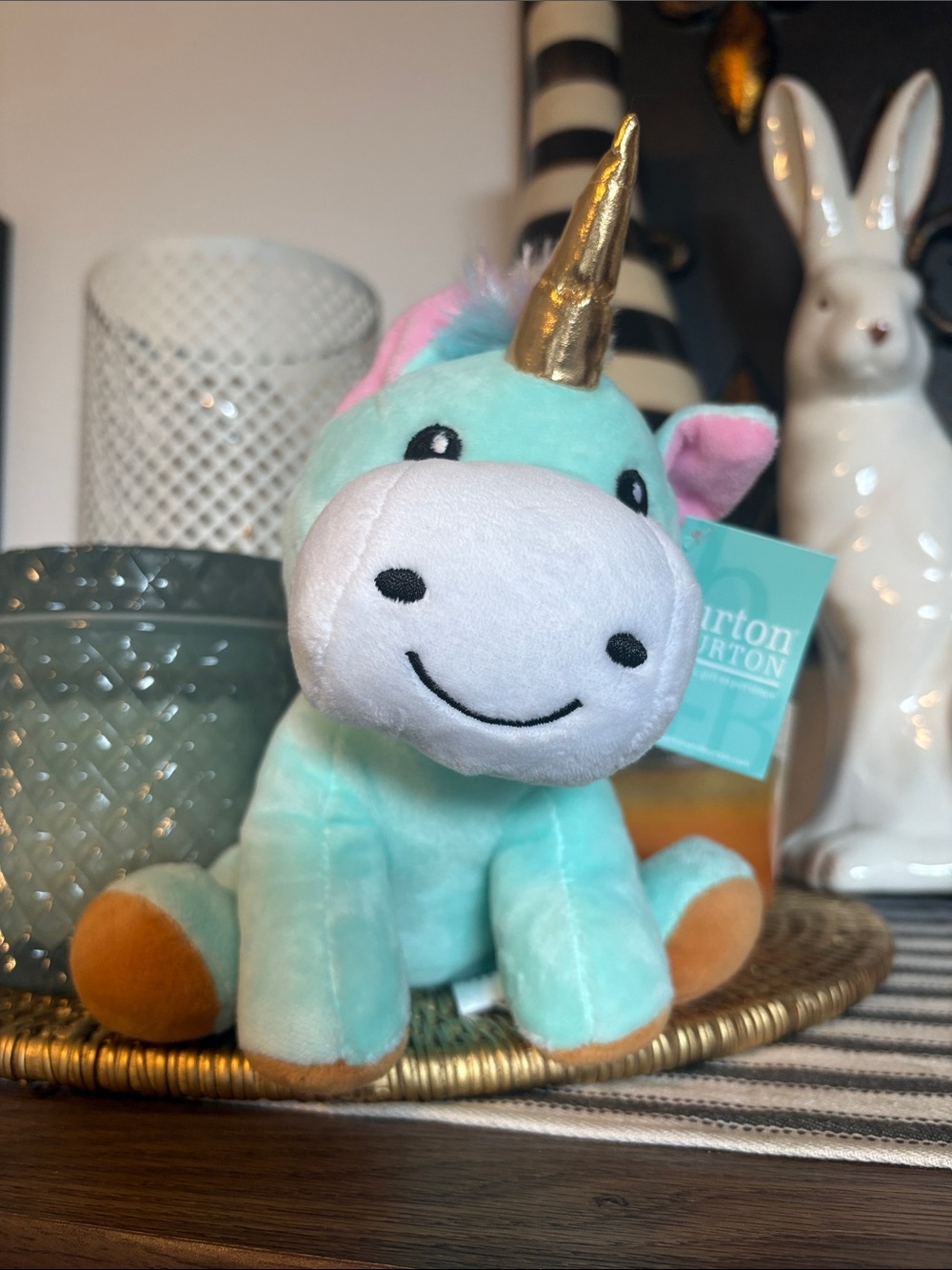 🆕Burton + Burton Turquoise Unicorn Plush, OS